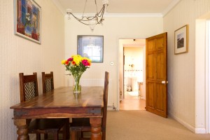 Dining area of furnished accommodation