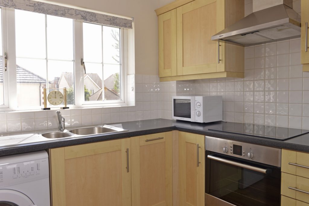 Kitchen of this serviced flat